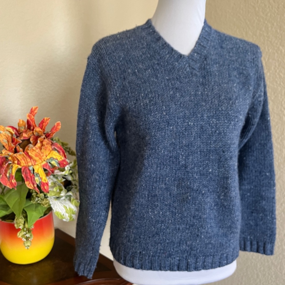 Vintage Co-operative Wool V Neck Sweater